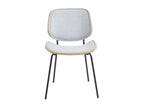48 x 54 x 80 cm Chair Set of 2 Light Gray