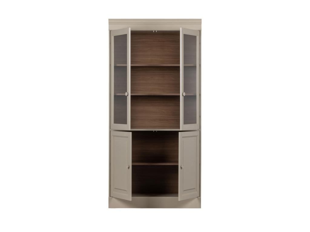 105 x 40 x 215 cm Sideboard Cabinet 4-door Wood Beige