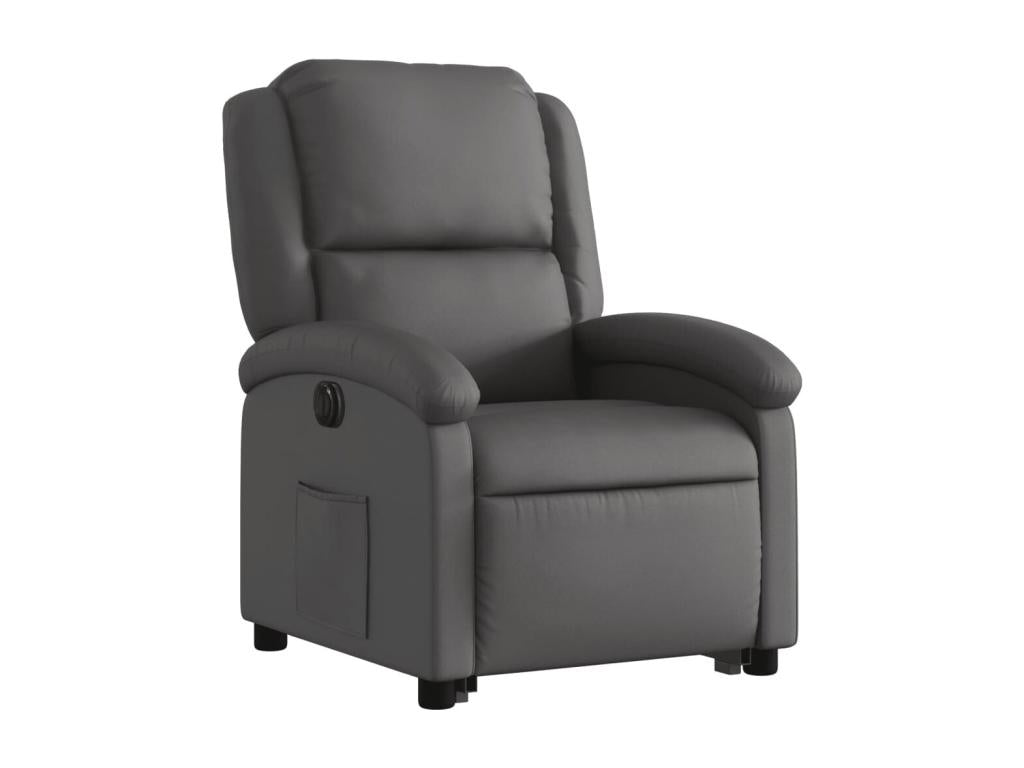 71 x 86 x 99 cm Recliner Leather Gray