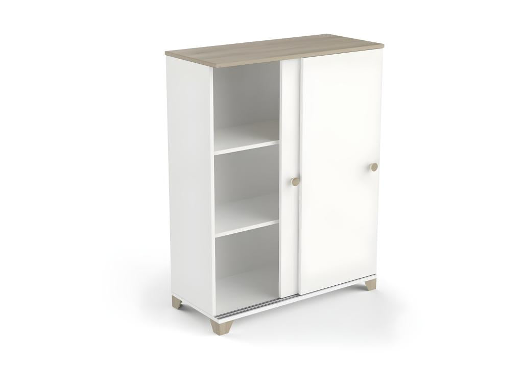80 x 35 x 101 cm Sideboard 2-door White