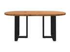 180 x 90 x 74 cm Dining Table Wood Brown