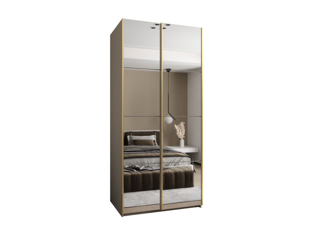 100 x 64 x 245 cm Wardrobe Wood Beige