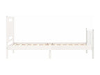 195 x 80 x 100 cm Bed Frame Solid Wood White