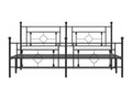 180 x 200 cm Bed Frame Metal Steel Black