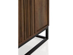 85 x 40 x 60 cm Sideboard Mango Wood Metal Dark Natural