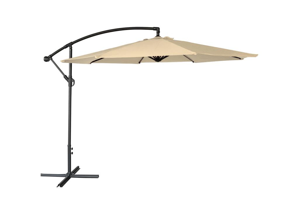 350 x 350 x 250 cm Patio Umbrella Beige