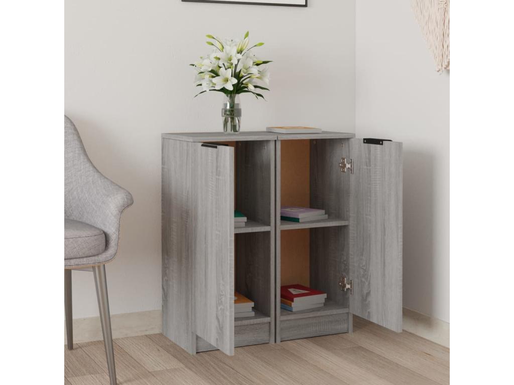 30 x 30 x 70 cm Sideboard Wood Gray