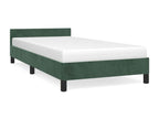 90 x 200 cm Bed Frame without Mattress Velvet Green