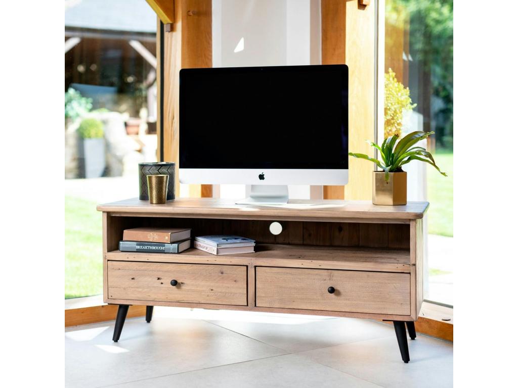 120 x 42 x 53 cm TV Stand Wood Beige
