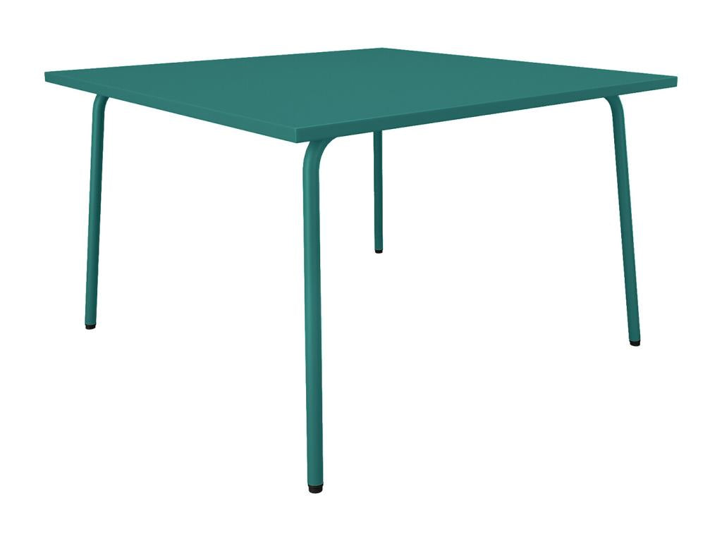 120 x 120 x 75 cm Table Metal Steel Blue
