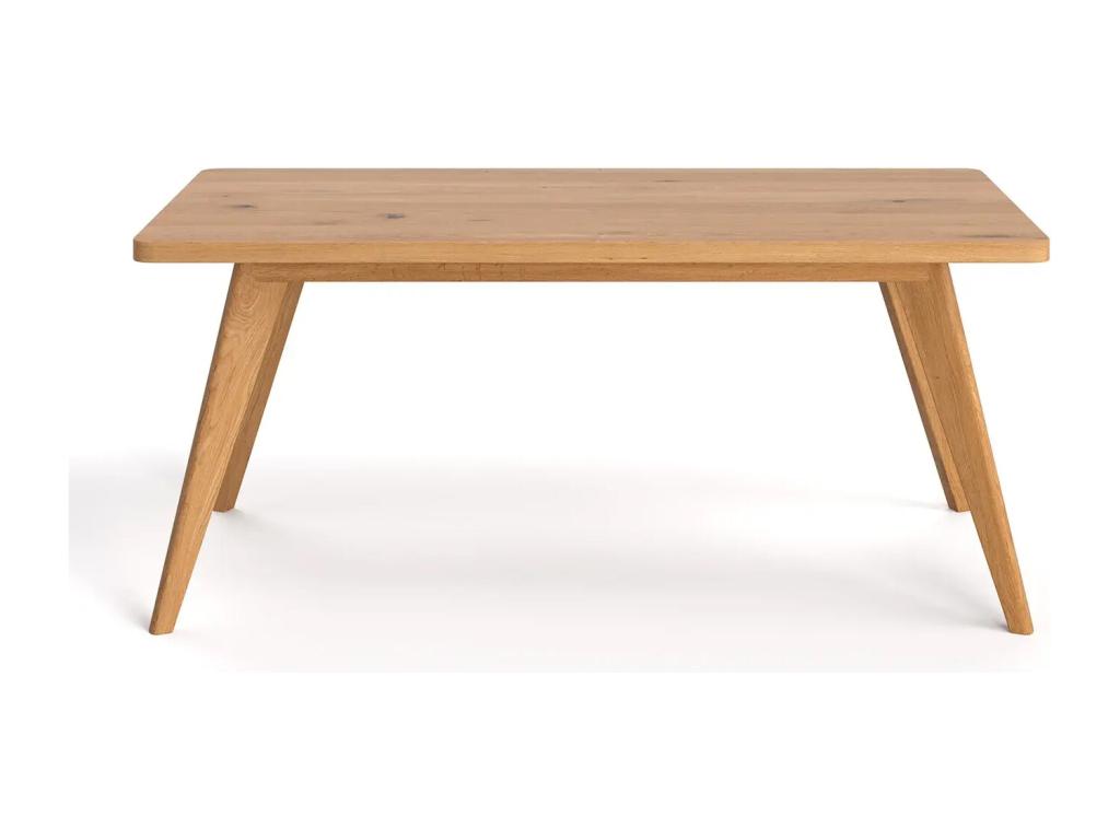 220 x 80 x 75 cm Table Solid Wood Light Natural