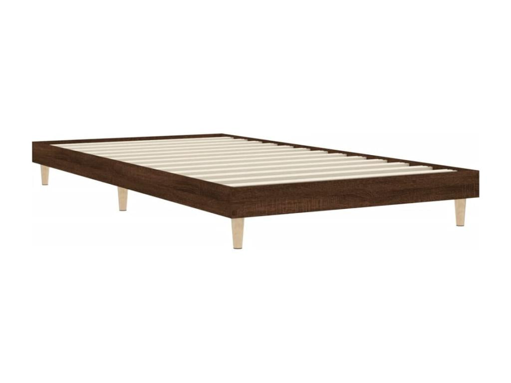 90 x 200 cm Bed Frame Wood Brown