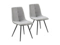 54 x 46 x 85 cm Chair Fabric Leather Gray