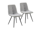 54 x 46 x 85 cm Chair Fabric Leather Gray