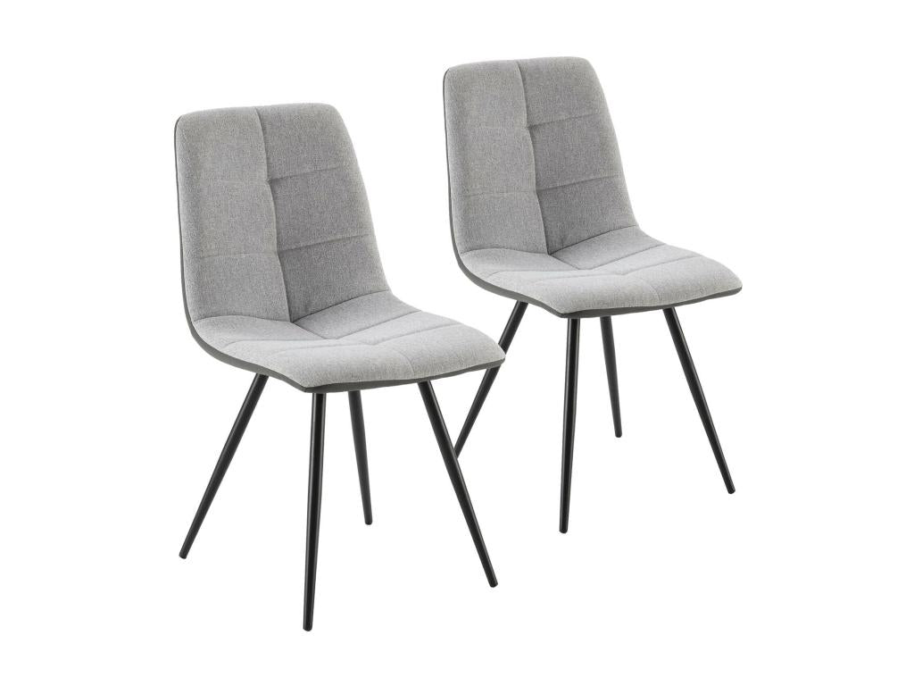 54 x 46 x 85 cm Chair Fabric Leather Gray