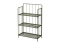 58 x 27 x 90 cm Planter Folding Metal Green