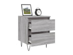 40 x 35 x 50 cm Nightstand Wood Gray