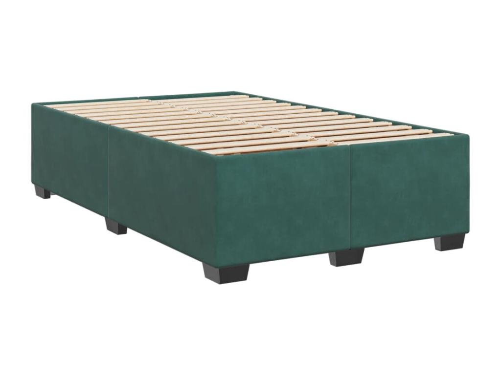 120 x 190 cm Box Spring Bed with Mattress Green
