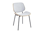 48 x 54 x 80 cm Chair Set of 2 Light Gray
