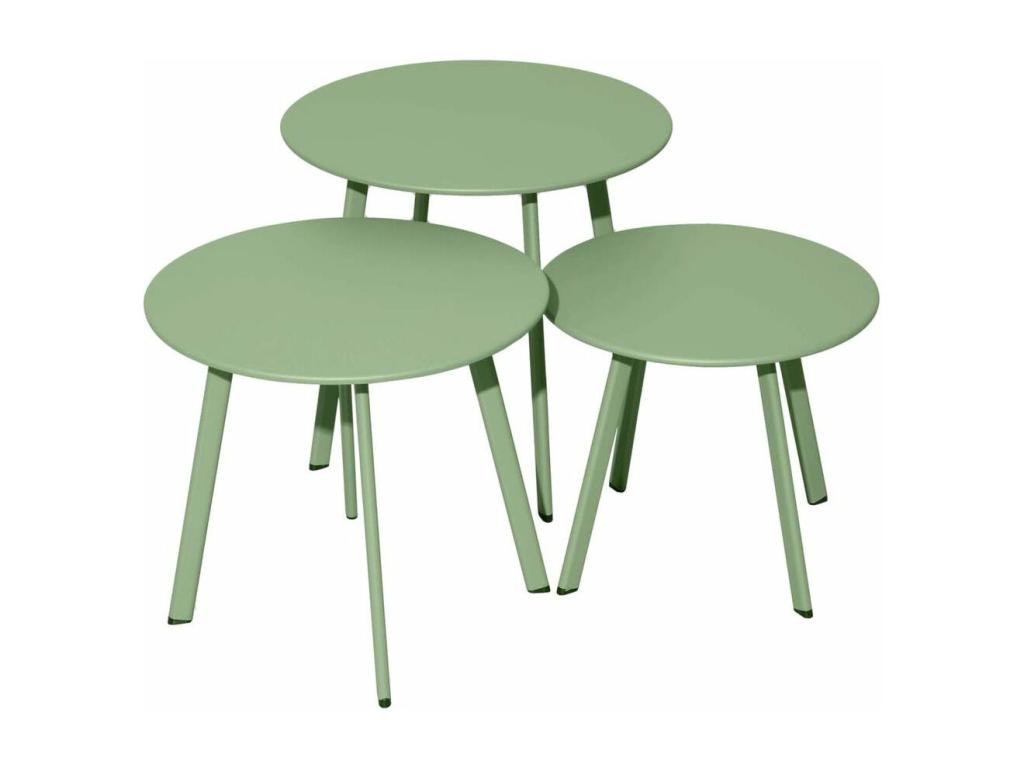 300 x 300 x 280 cm Coffee Table Steel Green