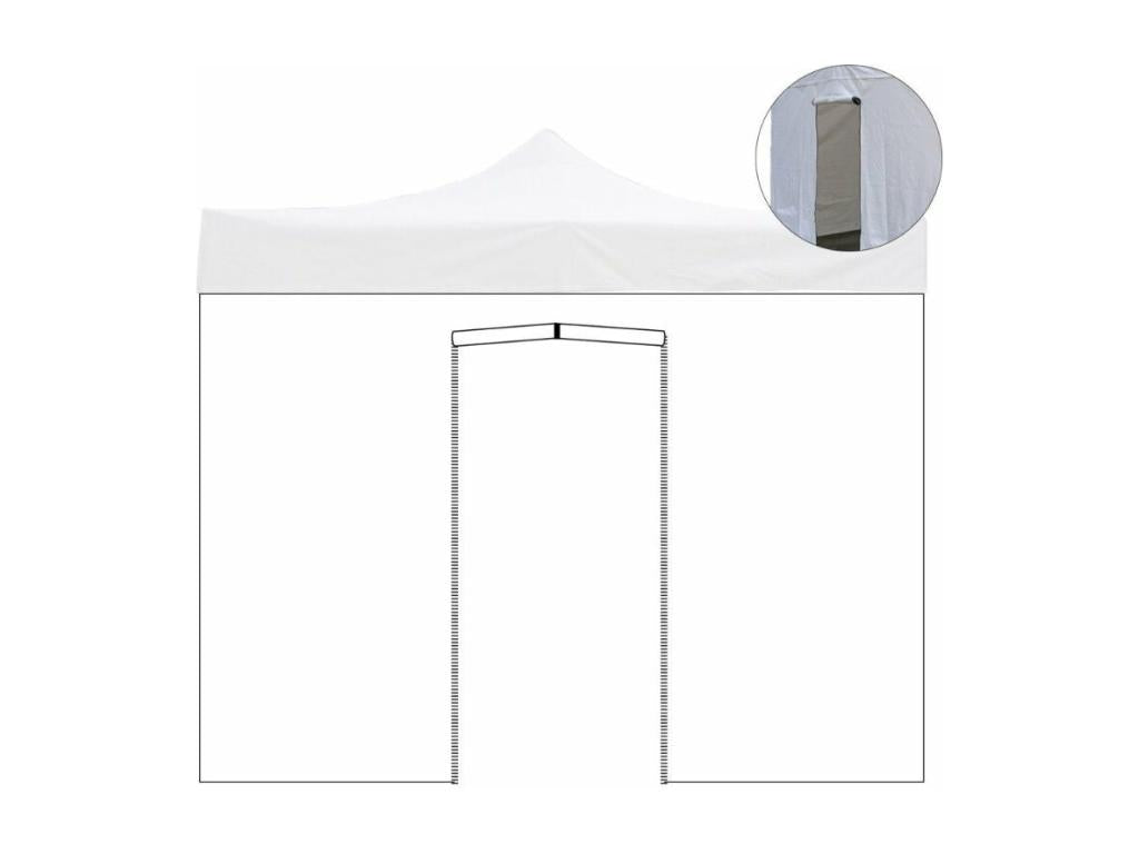 1 x 1 x 1 cm Gazebo Cover Folding White