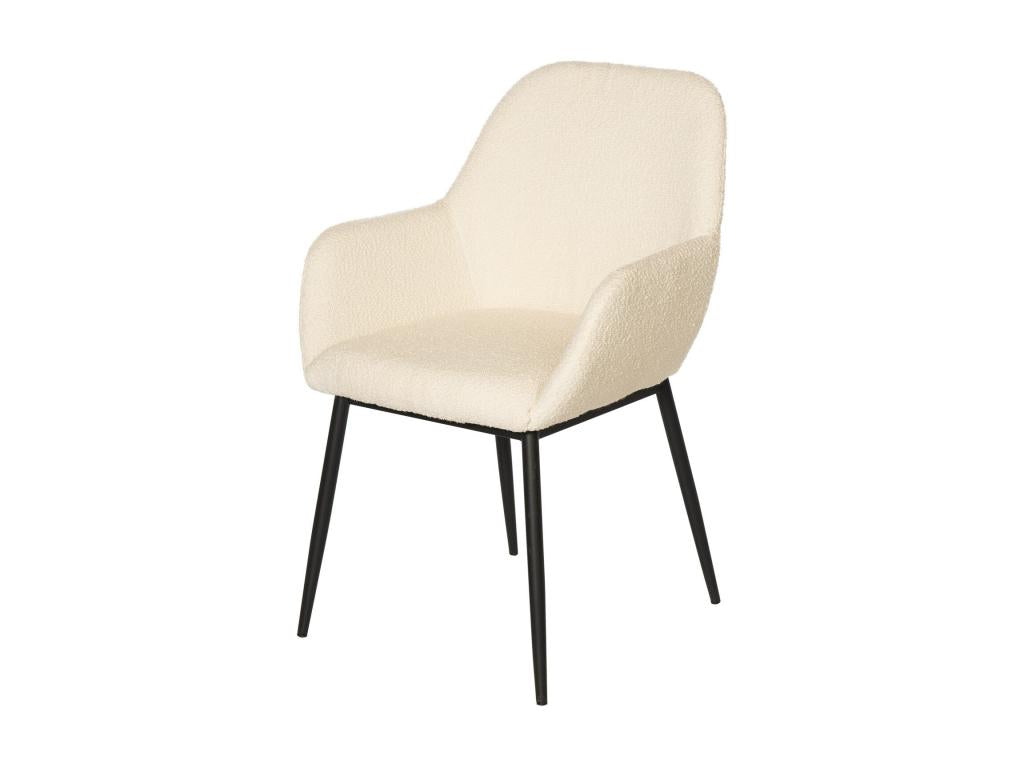 58 x 60 x 84 cm Chair Fabric Metal Beige