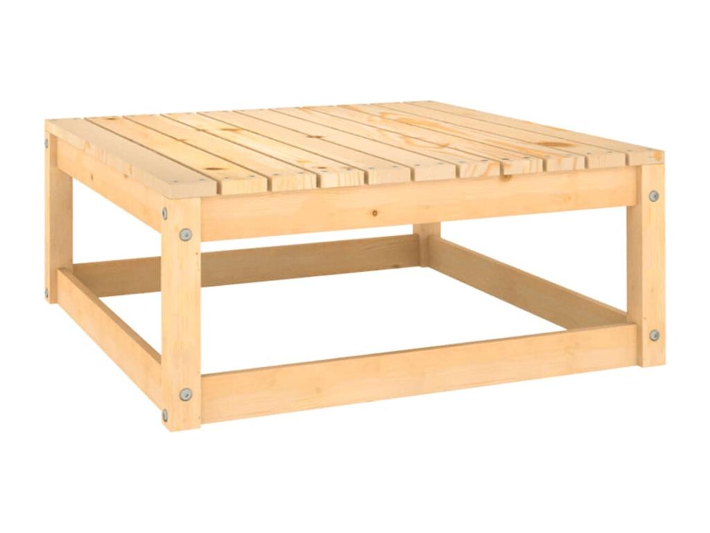 63 x 63 x 62 cm Patio Furniture Set 9-piece Wood Gray