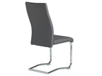 43 x 60 x 98 cm Chair Set of 4 Metal Gray