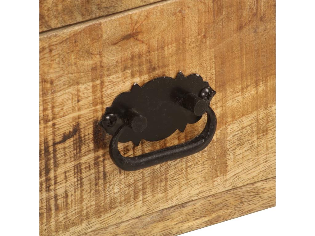 120 x 35 x 45 cm TV Stand Wood Steel Brown