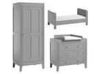 144 x 75 x 80 cm Wardrobe Gray