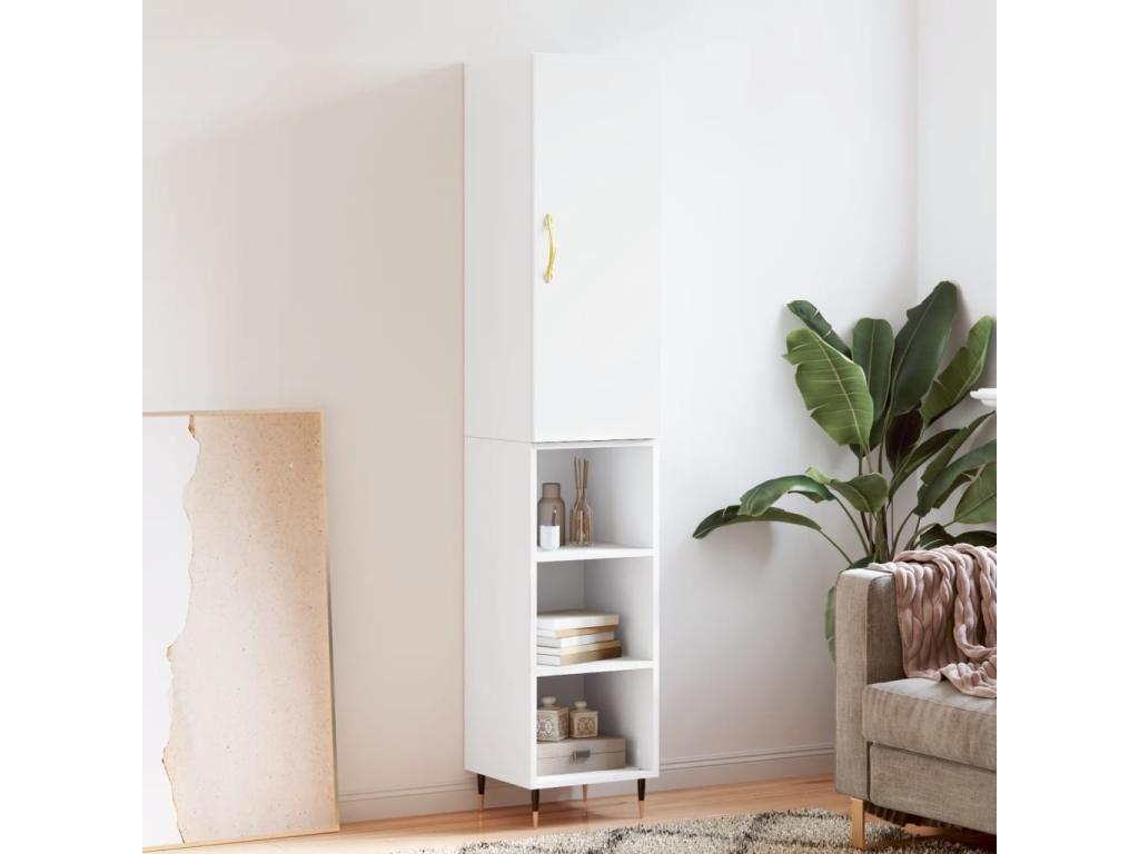 34.5 x 34 x 180 cm Sideboard Wood White