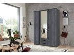 135 x 58 x 199 cm Wardrobe Wood Gray