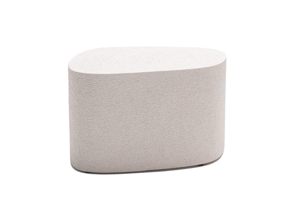 40 x 53 cm Table Wood Marble Beige