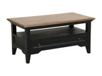 100 x 48 x 55 cm Coffee Table Wood Black