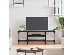 121 x 35 x 45 cm TV Stand Wood Black