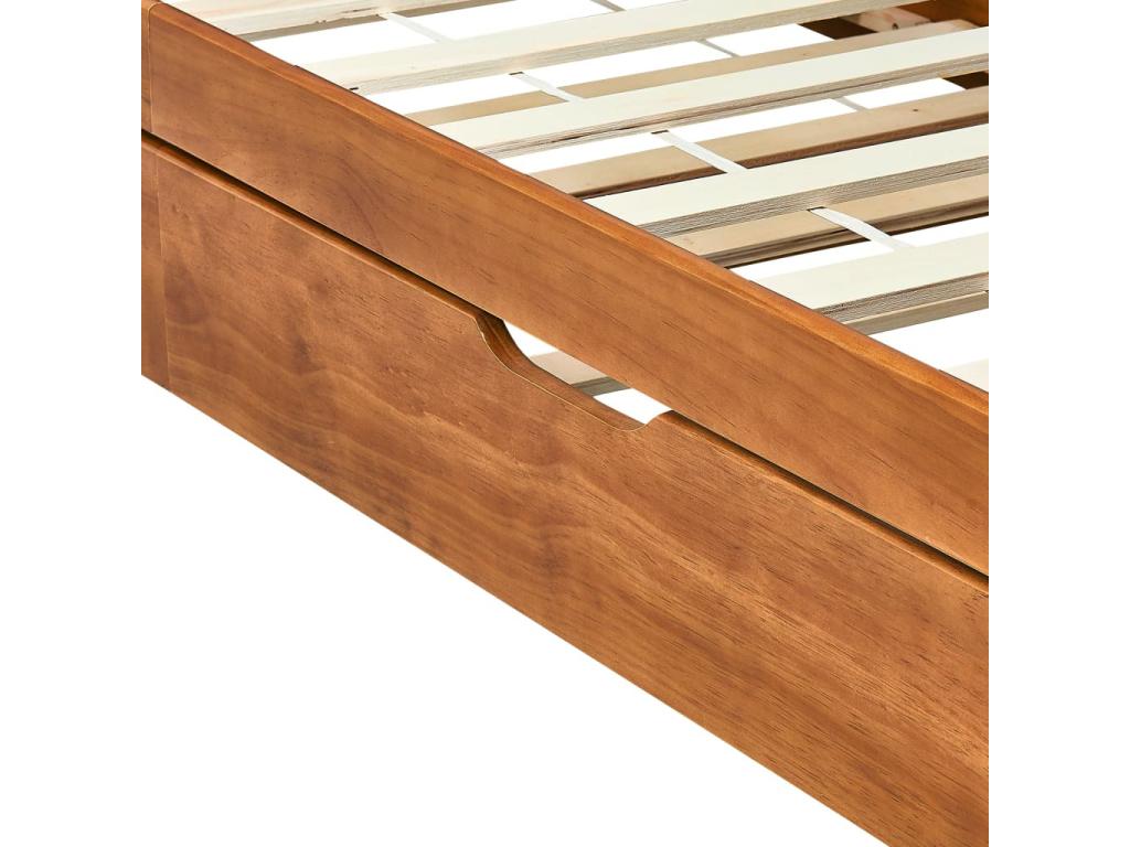 90 x 200 cm Bench Wood Brown