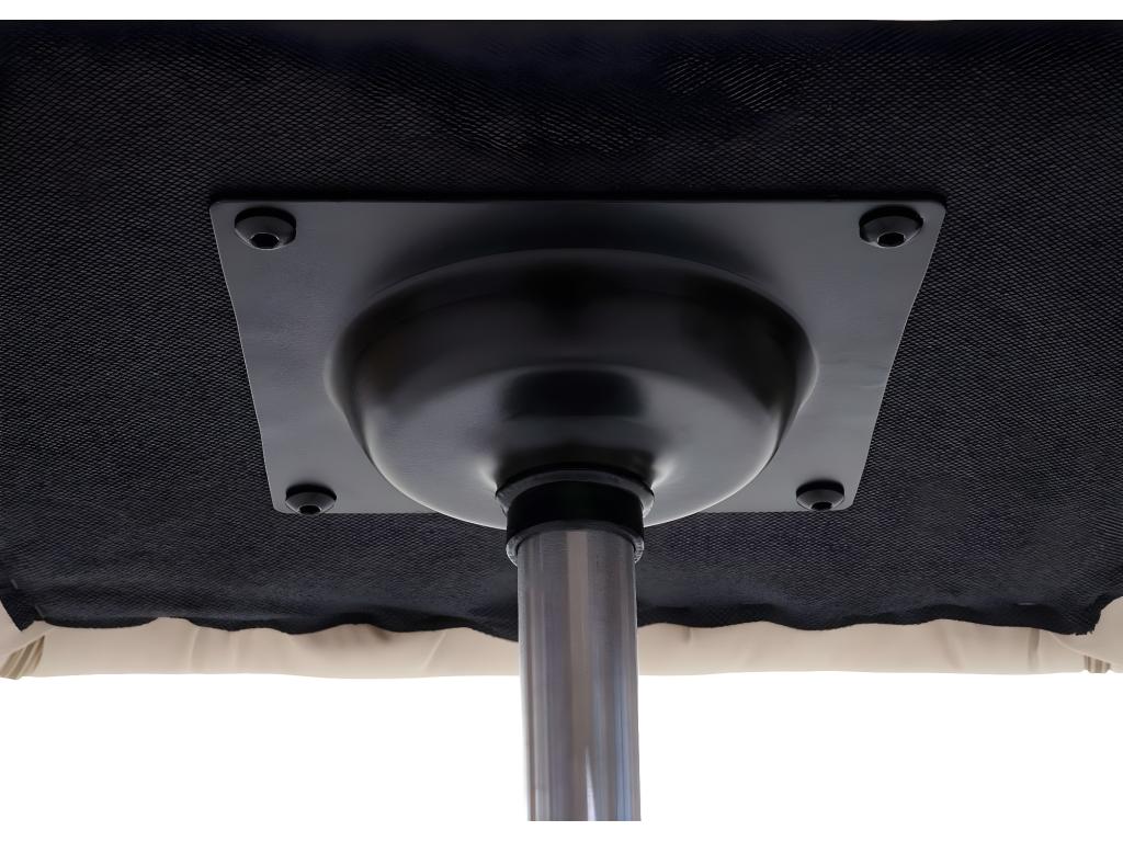 65 x 65 x 89 cm Chair Faux Leather Leather Cream