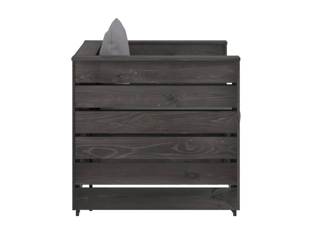 300 x 140 x 140 cm Patio Furniture Set 2-piece Wood Gray