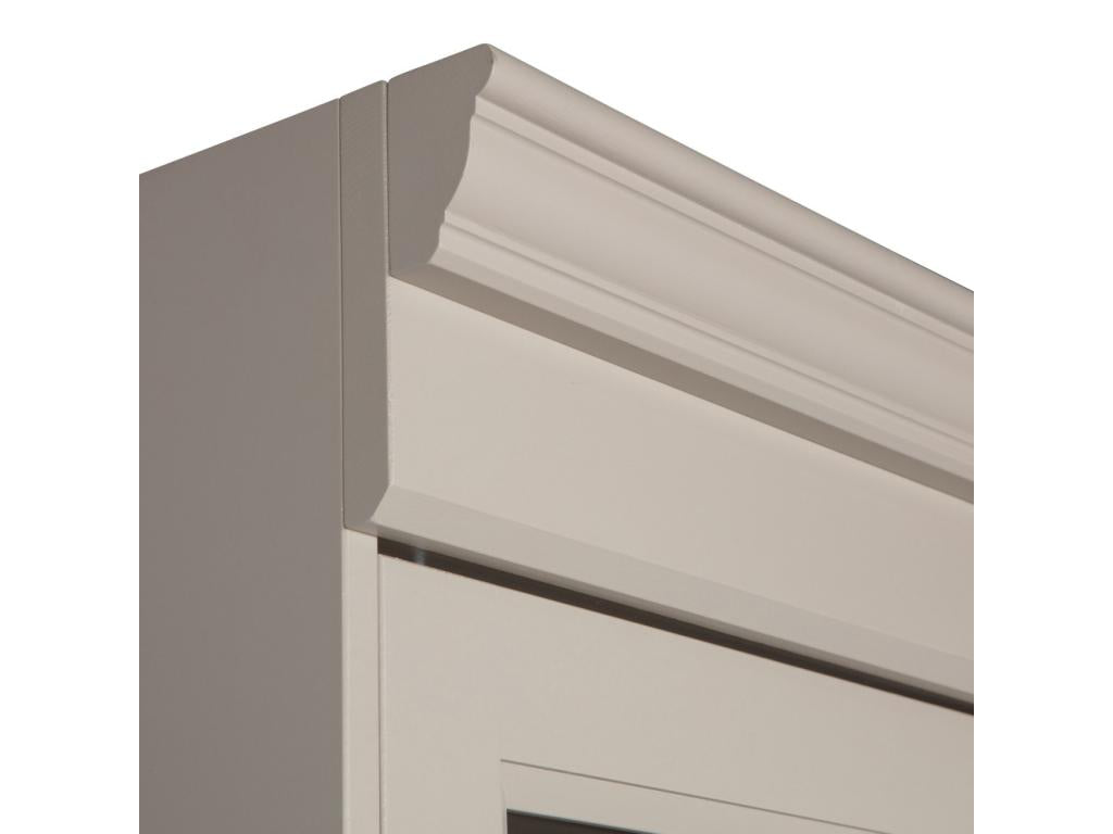 105 x 40 x 215 cm Sideboard Cabinet 4-door Wood Beige