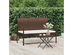 300 x 50 x 60 cm Garden Bench Resin Wicker Resin Brown