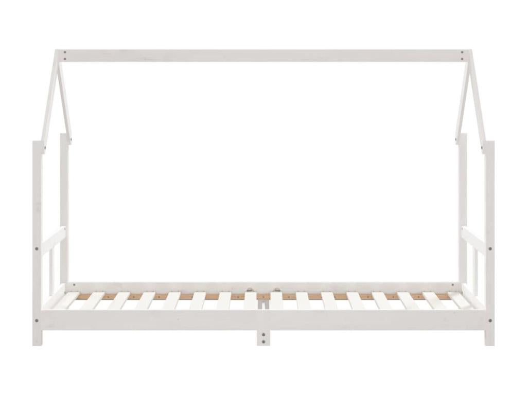 80 x 200 cm Bed Frame Wood White