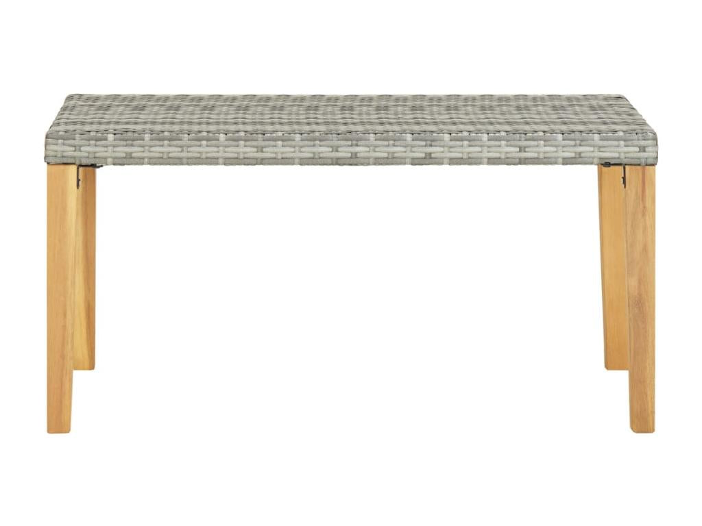 120 x 40 x 40 cm Garden Bench Wood Resin Brown