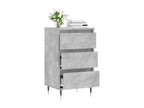 40 x 35 x 70 cm Sideboard Wood Concrete Finish Gray