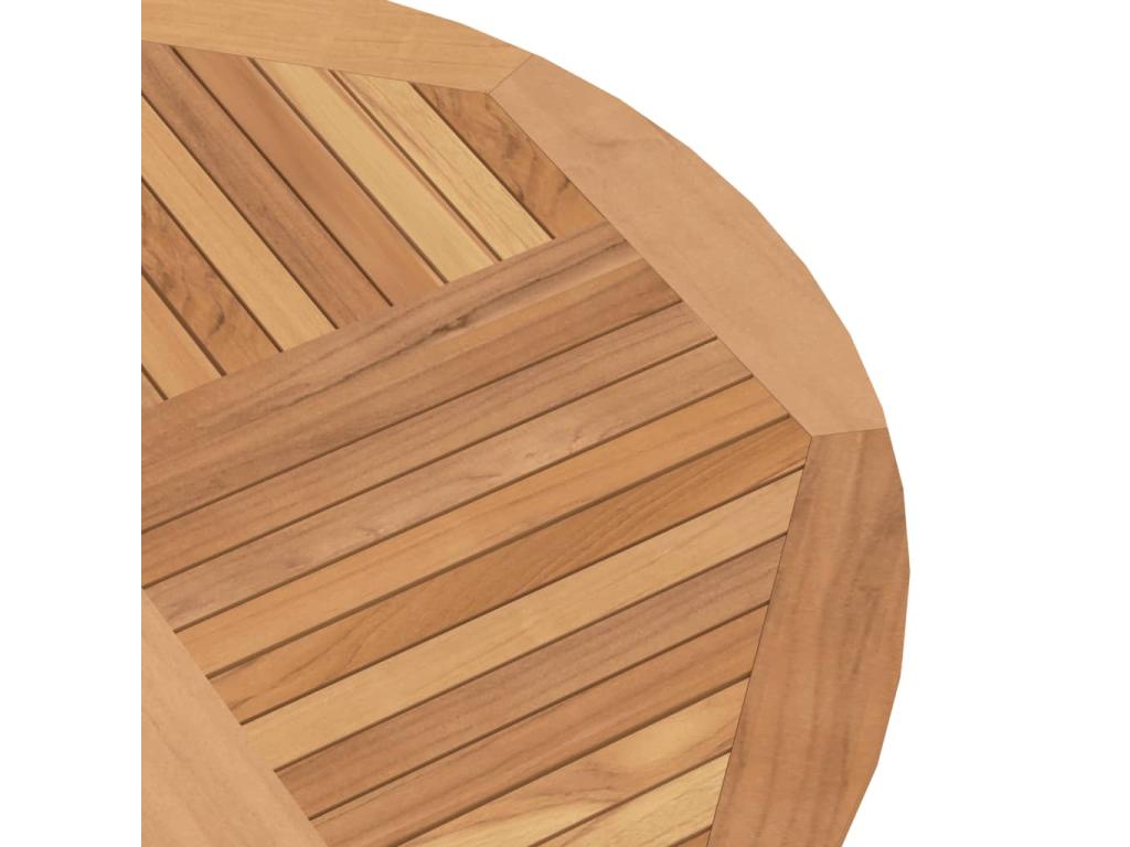 110 x 75 cm Table Folding Solid Wood Brown