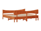 200 x 200 cm Bed Frame Wood Brown