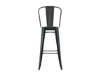 44 x 52 x 115 cm Stool Set of 4 Metal Black
