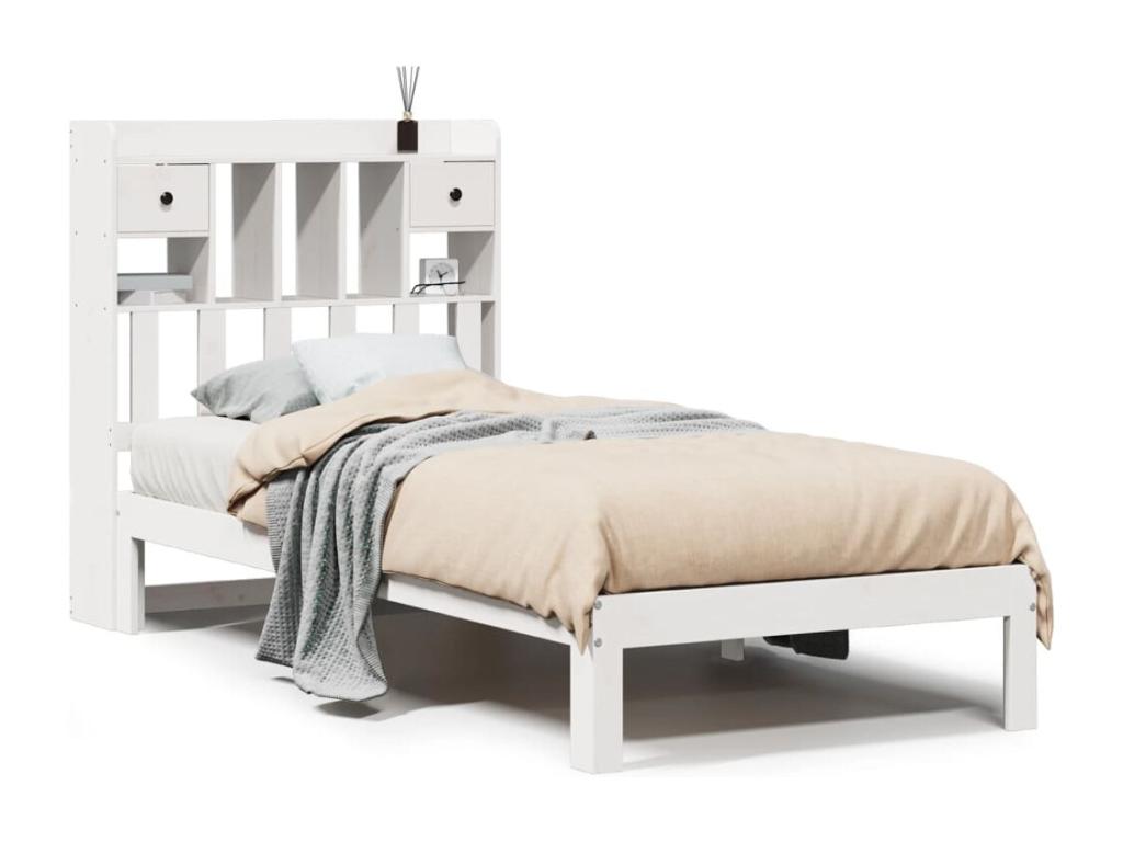 75 x 190 cm Bookshelf Wood White