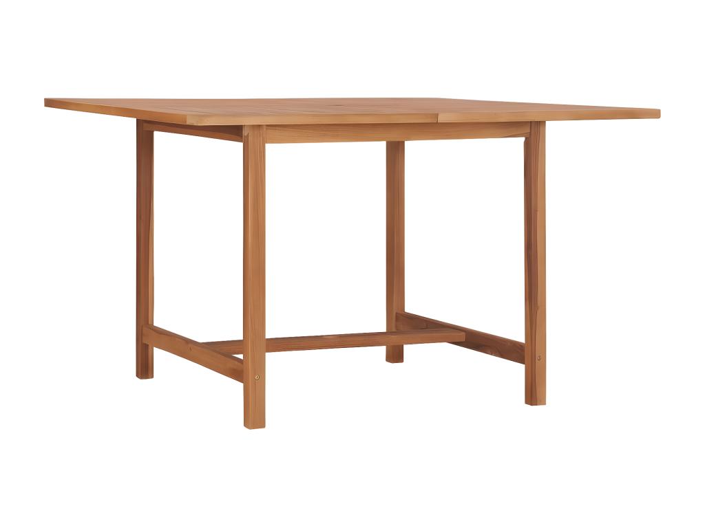 110 x 110 x 75 cm Table Solid Wood Steel Multicolor