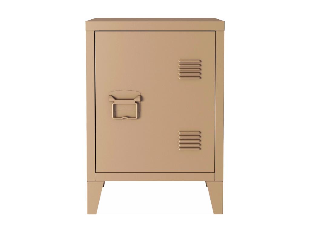 40 x 30 x 57 cm Nightstand Steel Gray