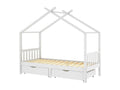 90 x 200 cm Bed Frame Wood White